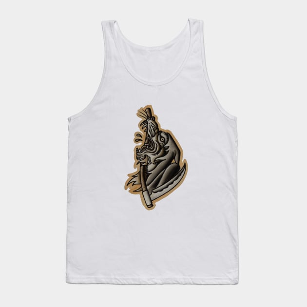 Reaper wolf tattoo design Tank Top by Jamiee6610